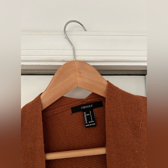 Forever 21 Burnt Orange Wrap Sweater - Picture 4 of 4